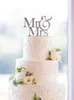 Glitter interi GoldenSilver Mr e Mrs Cake topper matrimonio Eleganti decorazioni nuziali Decorazioni torta nuziale Regali Bomboniere S188Y