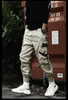 Hip Hop garçons multi-poches taille élastique Harem pantalon camouflage Punk pantalon survêtement homme tactique pantalon noir Cargo pantalon