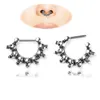 black nose ring hoops