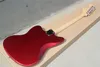 Firm Direct Metal Red E-Gitarre mit P90-Tonabnehmern, Palisandergriffbrett und rotem Schildpatt-Schlagbrett, kann individuell angepasst werden.