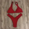 Brasilien Sommar Sexig Bikini Set Bandage Suits Beach Swimwear Y-Type Underkläder Tvådelad baddräkt