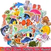 50 stks Waterdichte Ocean Life Stickers voor Kids Tieners naar DIY Waterfles Koeler Laptop Tablet Bagage Journal Party Gunsten Room Decor