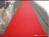 20 meter / Roll Wedding Centerpieces Favoriter Röd nonwoven Fabric Matte Aisle Runner för bröllopsfest dekoration levererar skytte prop