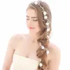 Conjunto de flores de perlas con tocado de novia de diamantes Moda europea y americana fotografía de boda tejida a mano cinta para el cabello de novia Regalo de joyería