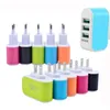 Enviado em um dia! US EU Plug 3 USB carregadores de parede 5V 3.1A Travel Power Adapter 3 portas USB para telefone celular