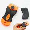 Raspador de mini-razor de laranja com tampa de segurança Janela de vidro papel de parede de vidro limpeza de espátula squeegee com lâmina de barbear mo-81