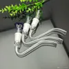 Bending hook suction nozzle coloured rock glass foam head suit Wholesale Bongs Oil Burner Pipes Water Pipes Rigs Smoking Fre
