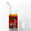 Venda quente Caixa de Suco Dab Rig Queimador de Óleo Mini Bongo de Vidro Tubo de Água com Cúpula e Prego Articulação de 14mm