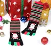 Noël Five Finger Chaussettes Décorations Cuissardes Bonneterie chauffent Bas Robe Chaussettes Chaussures cadeaux de Noël Wrap Chaussettes HH7-1914