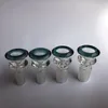 DHL gratis 14mm 18mm glas tobakskål färg mix bong skål dubbel lager manlig skål för vatten rör dab rigg glas rökskålar