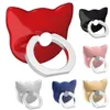 Cat Face 360 ​​ringfinger telefonhållare till iPhone Samsung Tablet PC smarta telefoner grepp