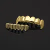 Gold Grillz Wolf Teeth Grills وضع مجوهرات الهيب هوب عالية الجودة