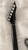 Custom 24 Frets RICH Stealth Chuck Schuldiner Gloss Black Electric Guitar Ebony Fingerboard ، التفاف حول الذيل ، لاقط جسر واحد