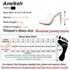 Aneikeh 2020新しいPVCゼリーサンダルクリスタルオープンのセクシーな薄いヒールクリスタル女性透明なヒールサンダルスリッパパンプス41 42 Y200623