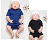 Bebek Saf Renk Tulum Yaz Bebek Üçgen Romper Onesies Erkek Kız Kısa Kollu Pamuk Romper Giysileri