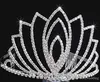 Brudtiaror med strass bröllop smycken flickor headpieces födelsedagsfest prestanda tävling crystal kronor bröllop accessor6305023