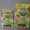 Kush rush exotics väskor dör klippt återförslutningsbart dragkedja tätning för färskhet barnsäkra blommor som packar lyckliga mylar väskor