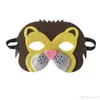 Kid Superhero Masker Animal Kostuums Vilt Halloween Christmas Party Masquerade Panda Fox Cow Masker Gunsten Geschenken