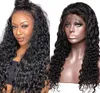 African American Deek Wave 360 ​​Lace Belings 100 ٪ Hush Hair Hair Curly Natural Precked 360 Frontal Brontal 130 ٪ كثافة