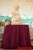B · Y 라운드 스팽글 식탁보 132inch-330cm 핑크 골드 스팽글 테이블 커버 크리스마스 파티 결혼식 장식 -9531