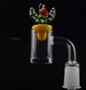 Top qualité 5mm fond transparent XL XXL 10mm Quartz Banger 14mm clou avec capuchon de carb de canard de Cactus coloré pour les plates-formes dab bongs en verre