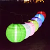 Lanterne Solaire LED Boule Suspendue En Nylon Lanterne Guirlandes Lumineuse Pour Décoration De Jardin De Mariage Avec Batterie