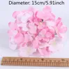 10 pcs/lot coloré décoratif fleur tête artificielle soie hortensia bricolage maison fête mariage arc fond mur décoratif fleur XD22475