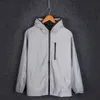 Veste lumineuse printemps automne hommes veste à capuche réfléchissante Couple mince coupe-vent baseball survêtement protection solaire manteau S-5XL