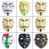 Halloween Vendetta Mask Full Face Movie Masks Maskerade dekoration Props v Party Man Kvinna Halloween Mask 9 Style HHA735