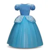 1st Baby Girls Princess Dress Sweet Kids Cosplay Costumes Utför kläder Formella Full Party Prom Dresses Children CLO4540764