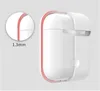 Custodia per auricolare per Apple AirPods Custodia per auricolari Bluetooth wireless per cuffie True Air Cuffie protettive Accessori AirPod