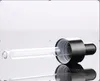 Top Quality Empty glass bottles with dropper essential oil bottles frost black 30ml 50ml 100ml with glass Pipette