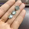 Ronde Brilliant Cut Moissanite 5 Carat 11mm Lichtblauw Test Positief Lab Gegroeide Diamond Losse Gems Stones Excellent Cut VVS1