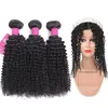 9A Brasili Vergini Vergini Brasiliani con chiusure 360 ​​Chiusura del pizzo Pieno Body Wave Straight Slide Wave Kinky Curly Deep Wave Human Hair Weave