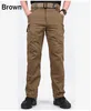 IX9 City Tactical Cargo Pants Men Combat SWAT Army Pants Cotton Many Pockets Stretch Flexible Man Casual Trousers XXXL