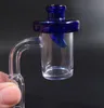 Prezzo di fabbrica 4mm di spessore Fondo trasparente XL Quarzo Banger Nail Glass UFO colorato Carb Cap 10mm 14mm 18mm Per piattaforme petrolifere Bong di vetro