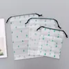 Transparente Scrub Makeup Bag Organizador Cosmético Viagem Mulheres Zipper Companham Bath Armazenamento Bolsa Caso Hospedado Wash Beleza Kit