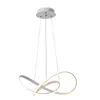 Modern Minimalism Led Pendant Lamp Aluminum Hanging Chandelier Indoor Lighting Fixture for Dining Kitchen Room Bar