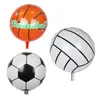 18-Zoll-Fußball-Aluminiumfolienballon, Fußball, Basketball, Heliumballons, Dekoration für Geburtstagsfeiern, Kinderspielzeug