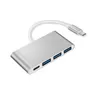 Typ-C till USB 3.0 * 3 + PD USB 3.1 Typ C till USB 3.0 HUB PD Laddningsomvandlare Adapter för MacBook Multifunktionella 50pcs / Lot