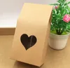 Bolsas de regalo de papel Kraft Bolsas de embalaje de dulces Cajas de sellado de pie para bodas con ventana de PVC 8165 cm6764265