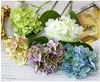 슬랩 업 인공 꽃 3D 다이아몬드 수국 실크 꽃 50cm 긴 단일 줄기 리얼 터치 가짜 꽃에 대한 DIY 홈 웨딩 장식