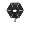 Freeshipping fotografik Softbox 50 cm ile L-Şekil Canon Nikon Kamera Speedlight Flaş için Adaptör Halkası Katlanabilir