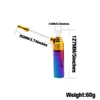 TOPPUFF Rainbow Narguilé Shisha Fumer Pipe À Eau En Verre 127MM En Aluminium En Métal Tabac Huile Rig Cire Pipe À Eau Pour Fumer Des Conduites D'eau Bongs