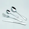 Rostfritt stål bestick bestick set kök bar dinnerware sätter västerländsk middag bestick gyllene bestick kniv gaffel sked kaffe sked set