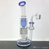 Tiktok Klein glass bong twitter glass Fab egg bongs Torus Recycler water pipes smoking water pipe Glass rig oil dab rigs 14mm joint