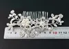 Bling Crystal Pearls Bridal Headpieces Włosy Grzebień Korony i Tiaras Opaska Pałąk Czeski Akcesoria Ślubne Dla Kobiet Perły Bride Headpiece Włosy Piny 2022