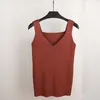 Moda-Sexy Crop Top Dzianiny Letnia Tank Top Kobiety Bluzka Bez Rękawów V Neck Top Kobieta T -Shirt Kamizelka Casual Camis Streetwear