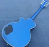 Custom Shop Limited Run 1959 Réédition Métallique Bleu Guitare électrique Mahoganie Body Single Neck Pickup Wrap à pont Chrome 7977572