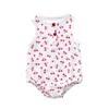 Pagliaccetto per neonato in 5 colori con bottoni Tuta estiva Cherry Cactus Stampato per bambina Principessa Onesies Tuta per vestiti2133756